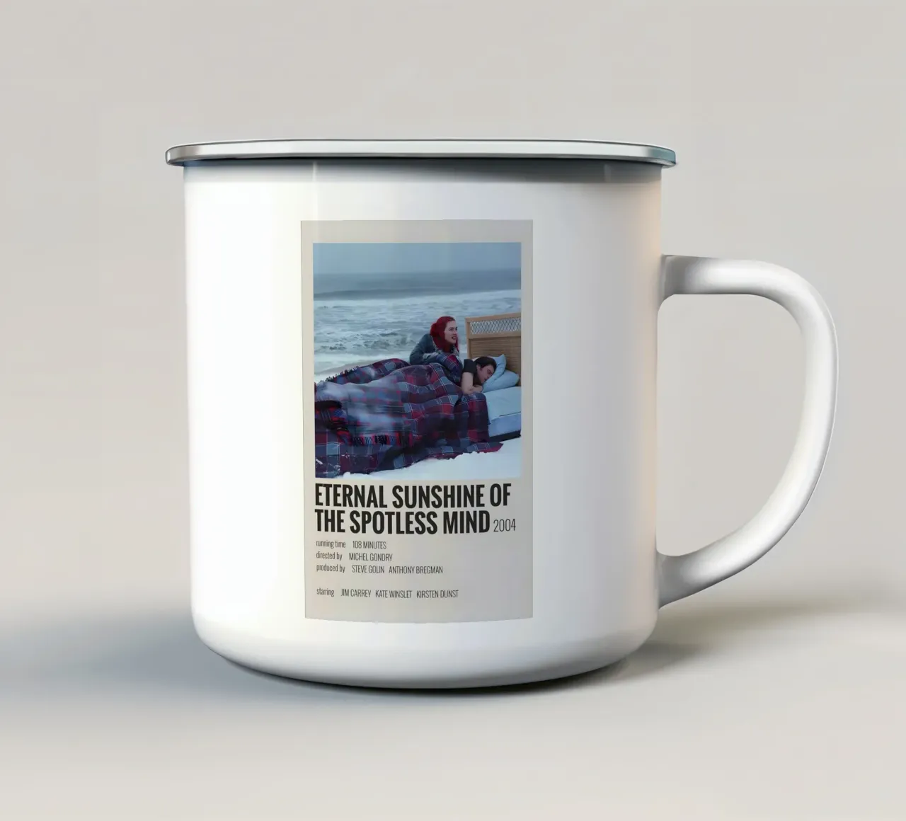 ETERNAL SUNSHINE OF THE SPOTLESS MIND 2004 tazza in smalto da MVFminimalist