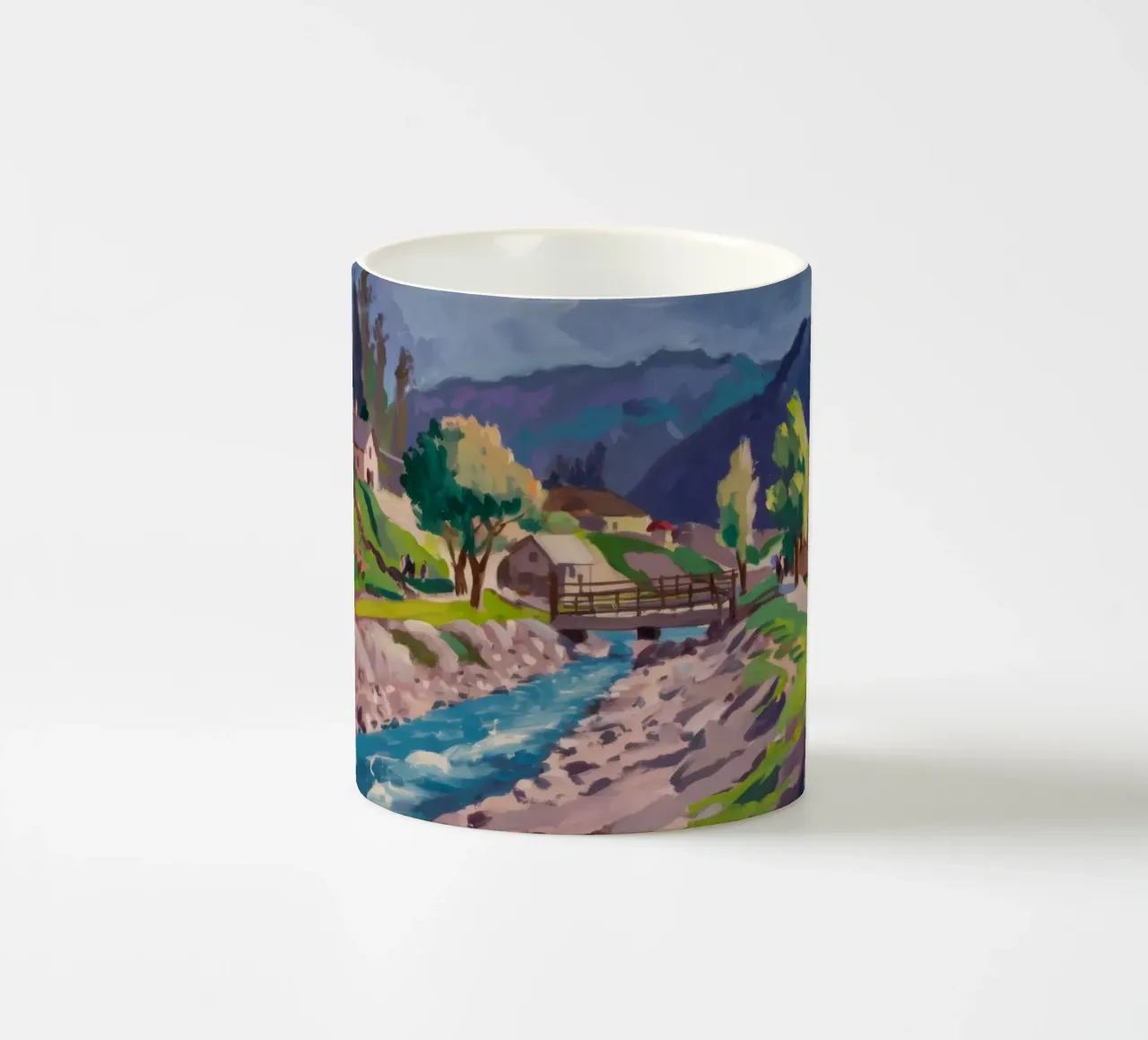 Riverside Flusso Tranquillo tazza in ceramica da Celestial Harmony