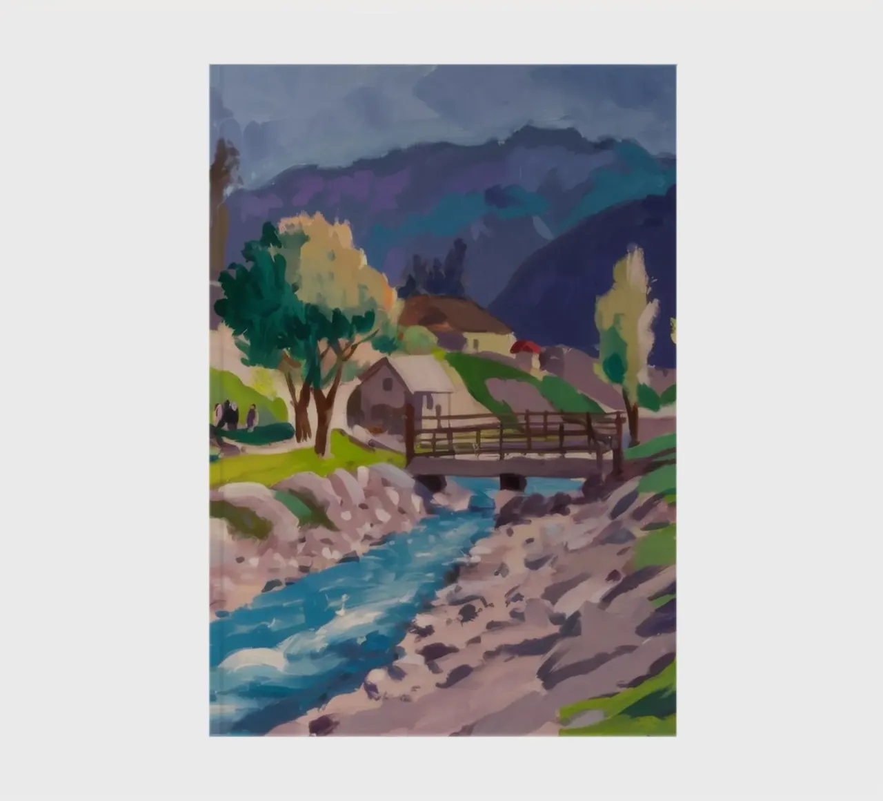 Riverside Tranquil Flow notebook by Celestial Harmony
