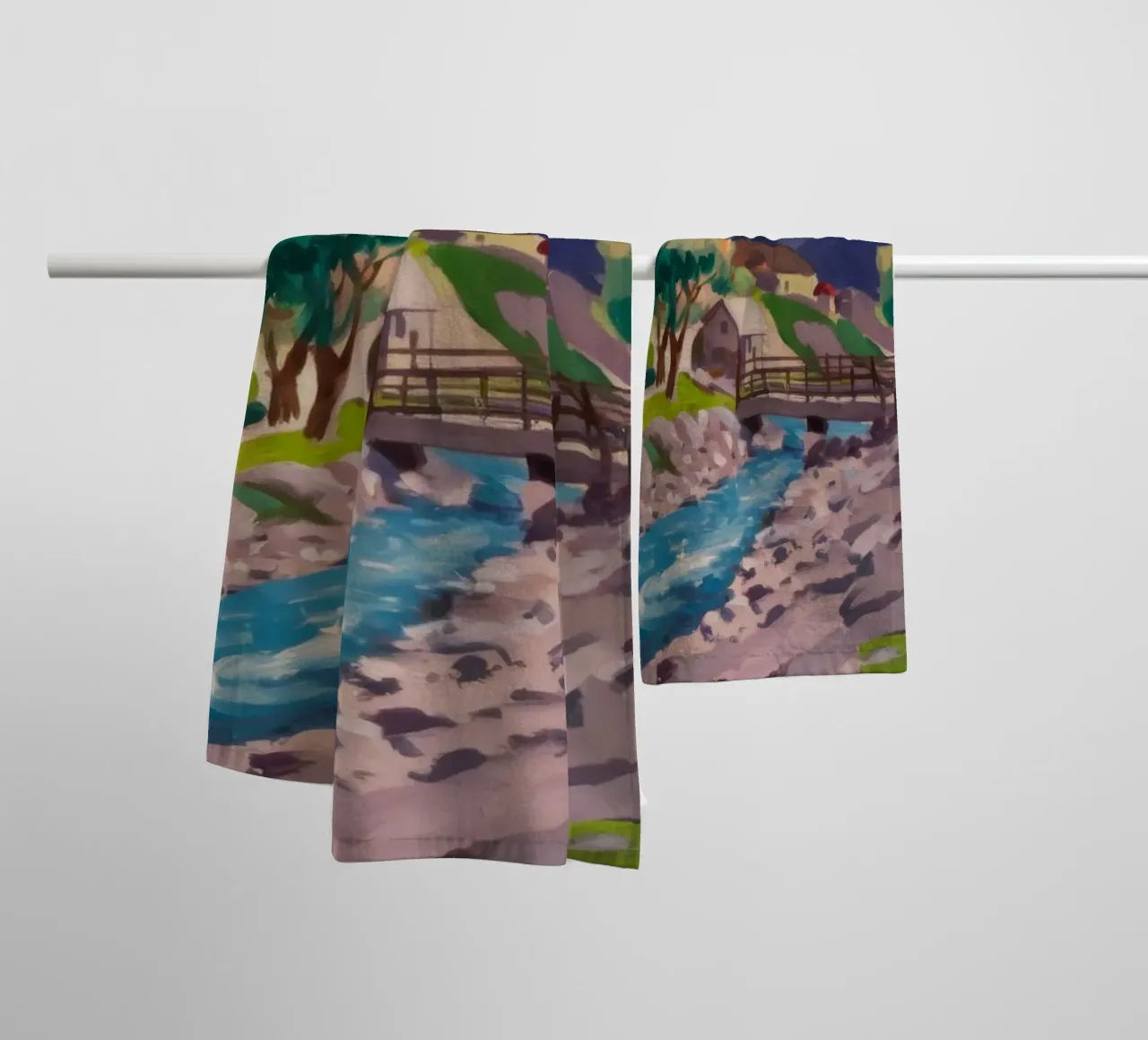Riverside Flusso Tranquillo asciugamano da bagno da Celestial Harmony