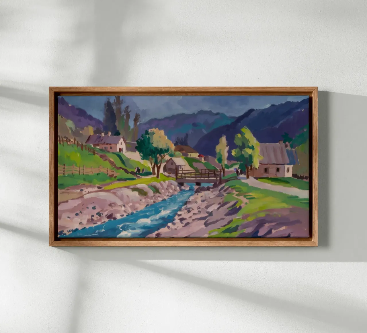 Riverside Tranquil Flow canvas by Celestial Harmony