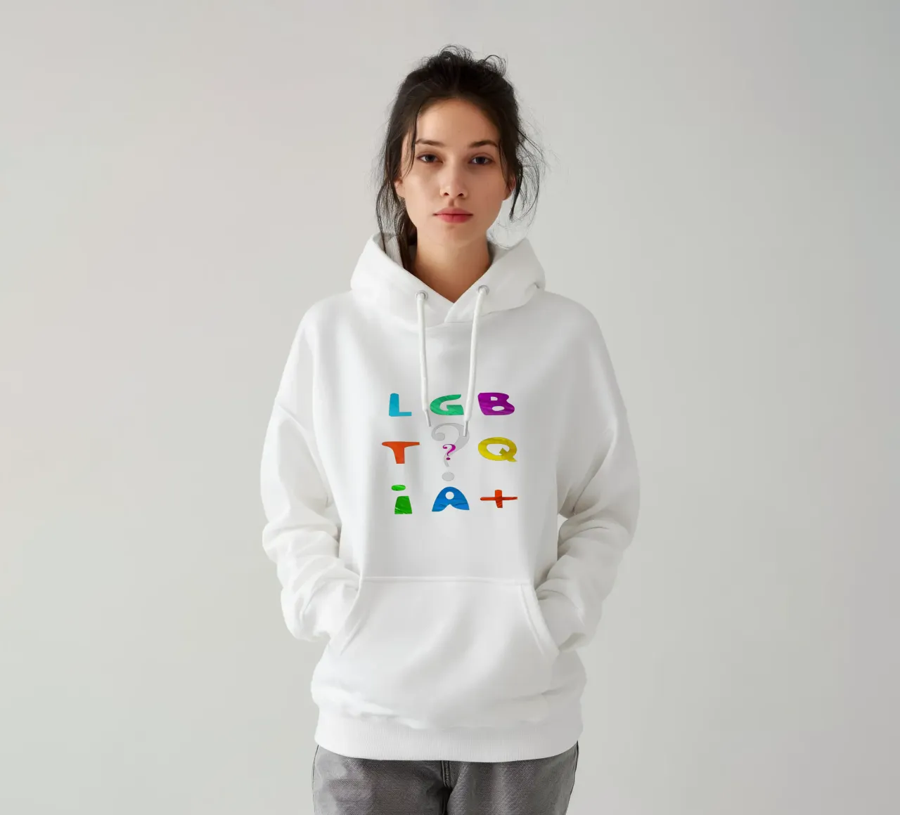 L G B T Q I A + felpa con cappuccio da Vintage Van Gogh