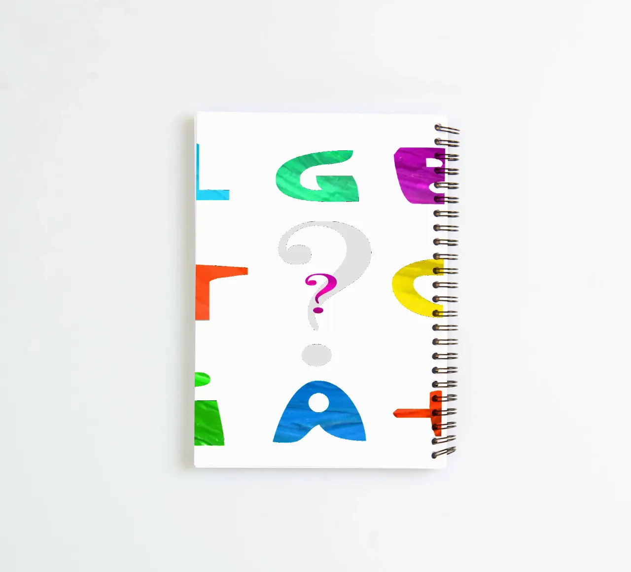 L G B T Q I A + spiral notebook by Vintage Van Gogh