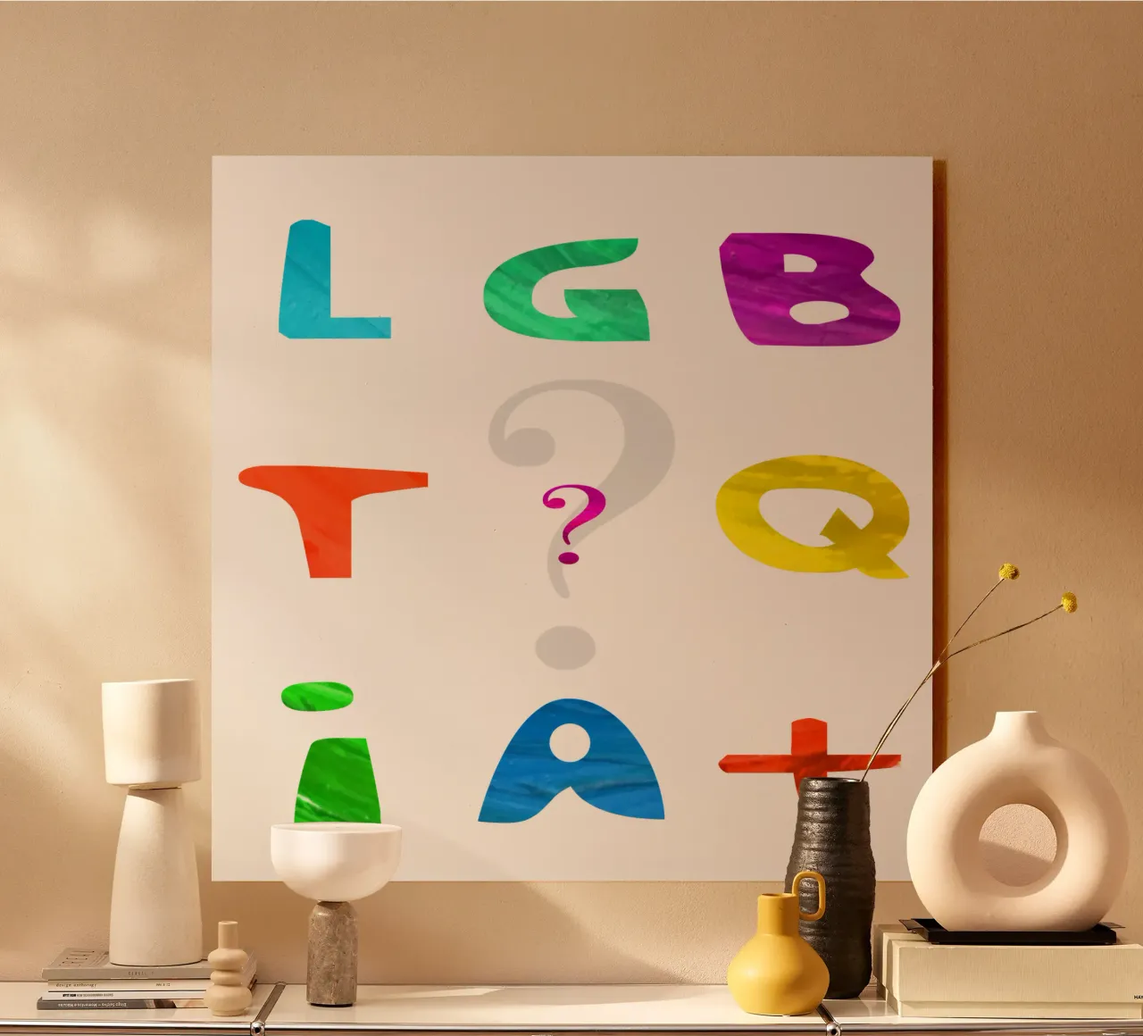 L G B T Q I A + plexiglass da Vintage Van Gogh