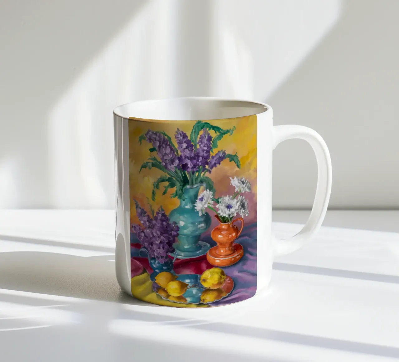 Bellezza floreale cromatica tazza in ceramica da Celestial Harmony