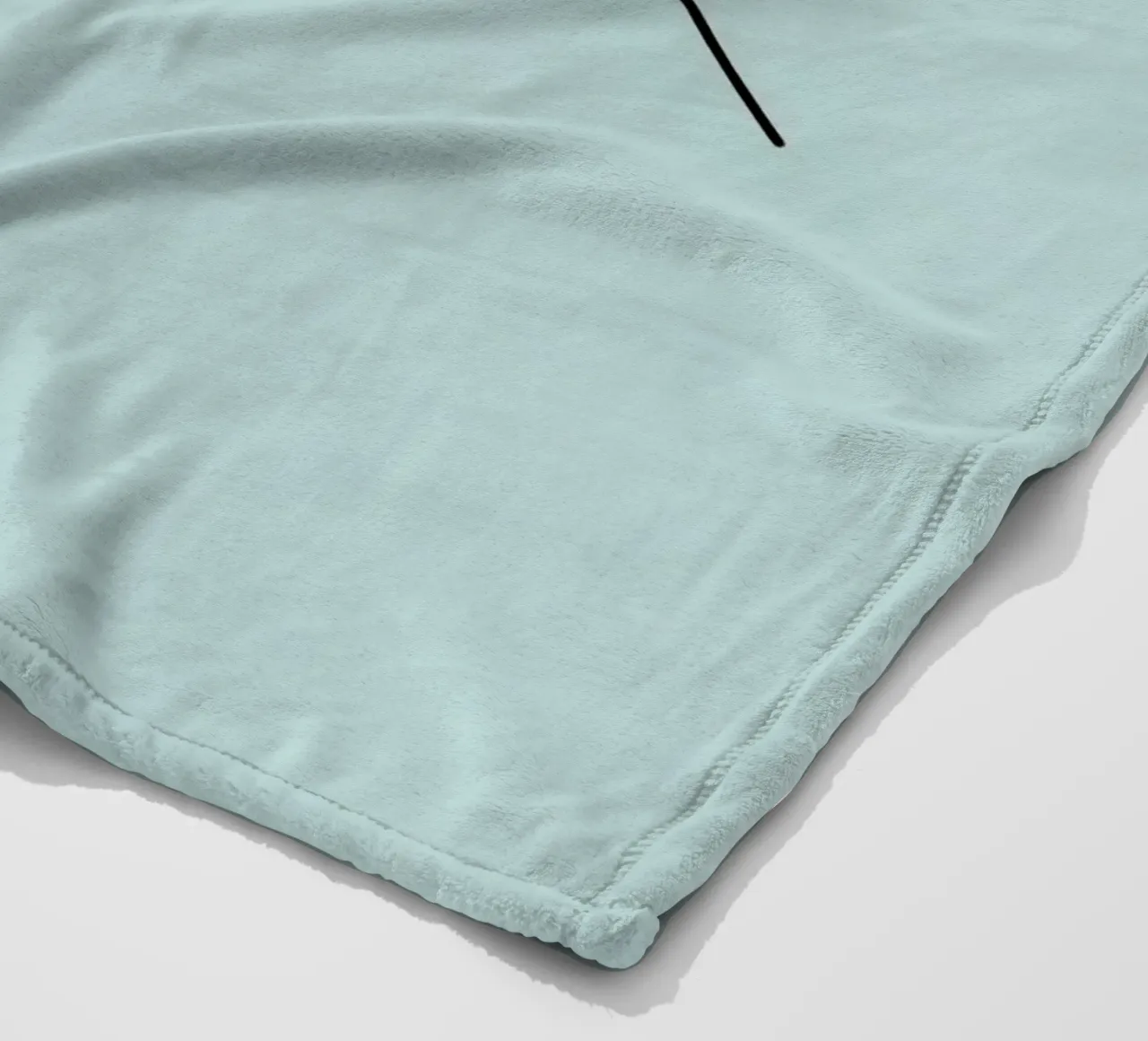 Silhouette de montagne avec une étoile au-dessus sur un fond bleu clair plaid polaire de DesignDoodle
