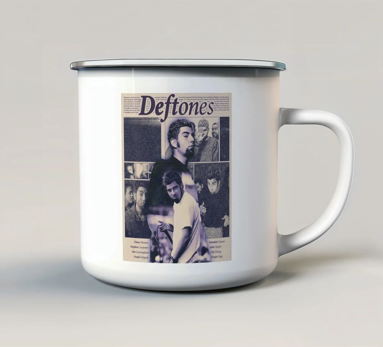 Deftones tazza in smalto da exelophendri