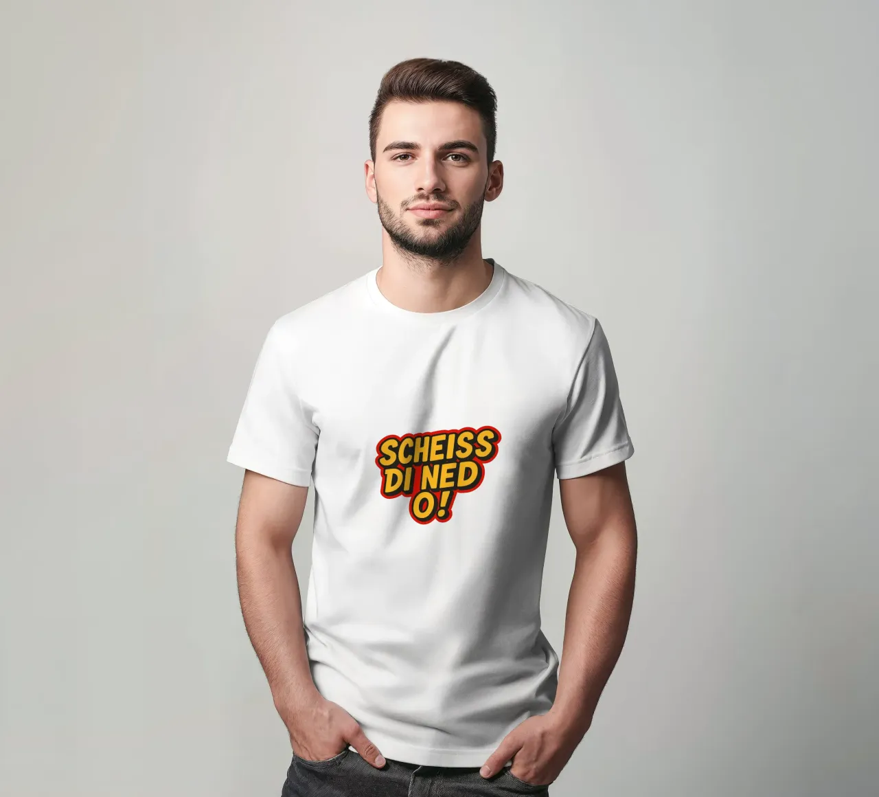 SCHEISS DI NED O! t-shirt da Vintage Van Gogh