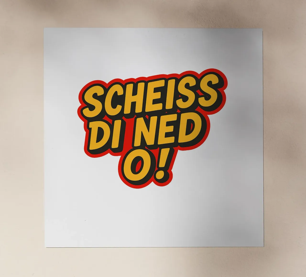 SCHEISS DI NED O! pellicola backlit da Vintage Van Gogh