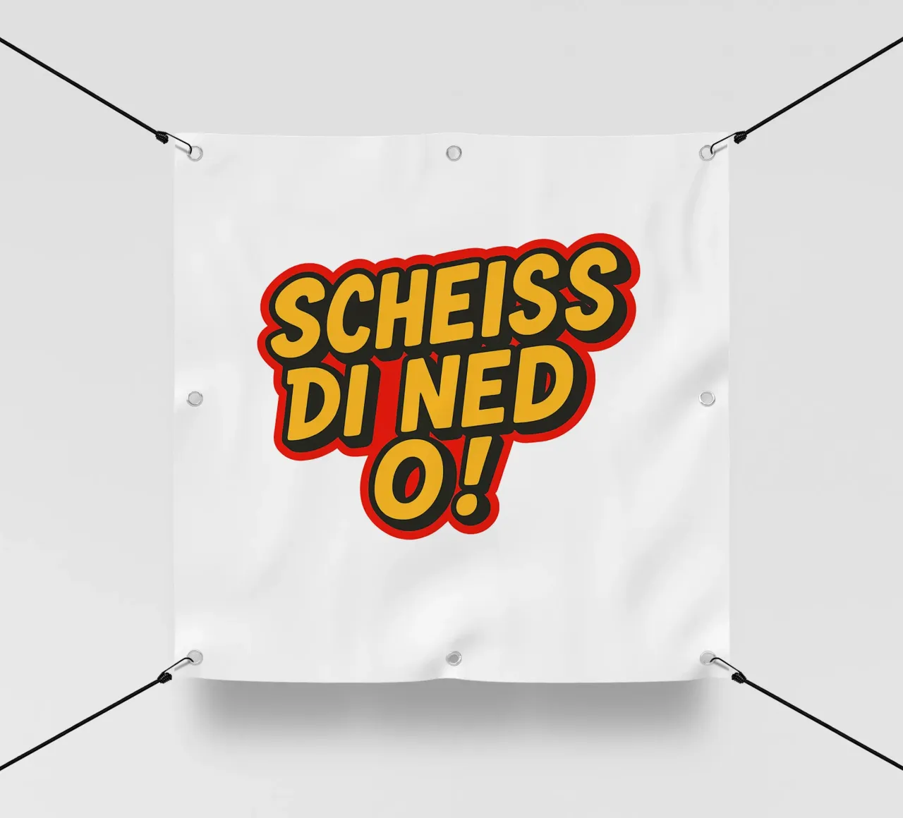 SCHEISS DI NED O! telo in pvc da Vintage Van Gogh