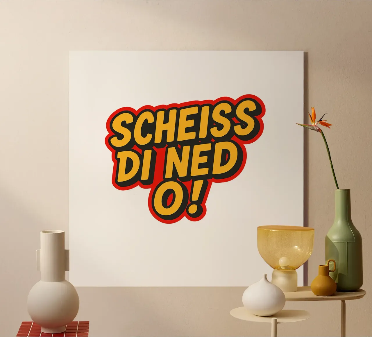 SCHEISS DI NED O! plexiglass da Vintage Van Gogh