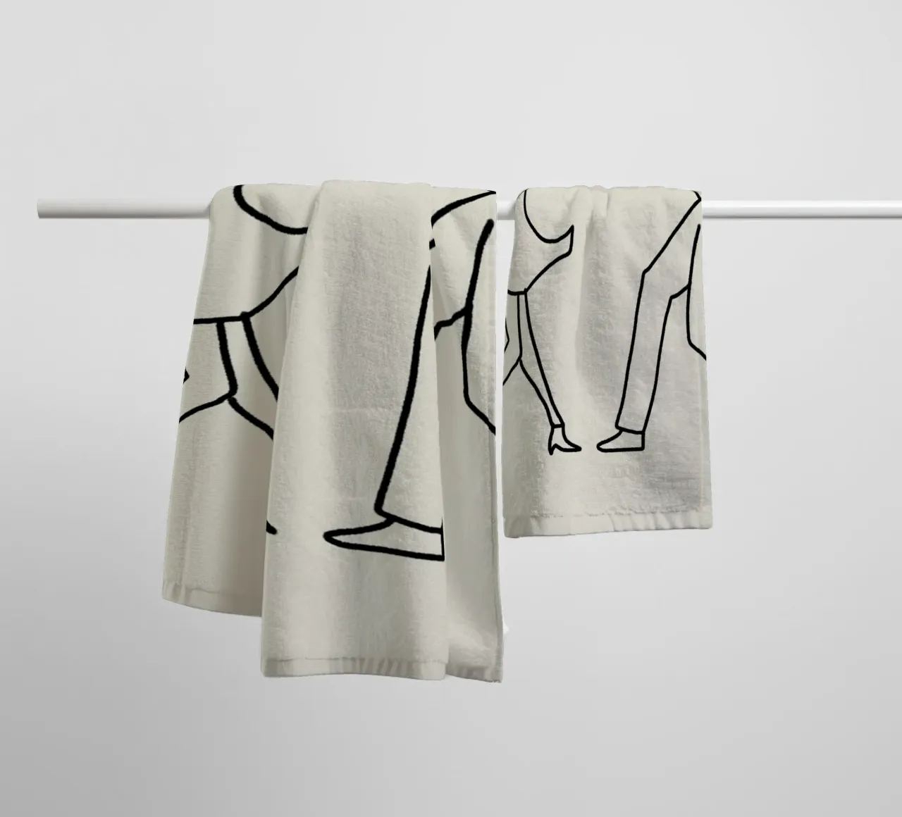 Gatti ballerini 2 asciugamano da bagno da Little Dean