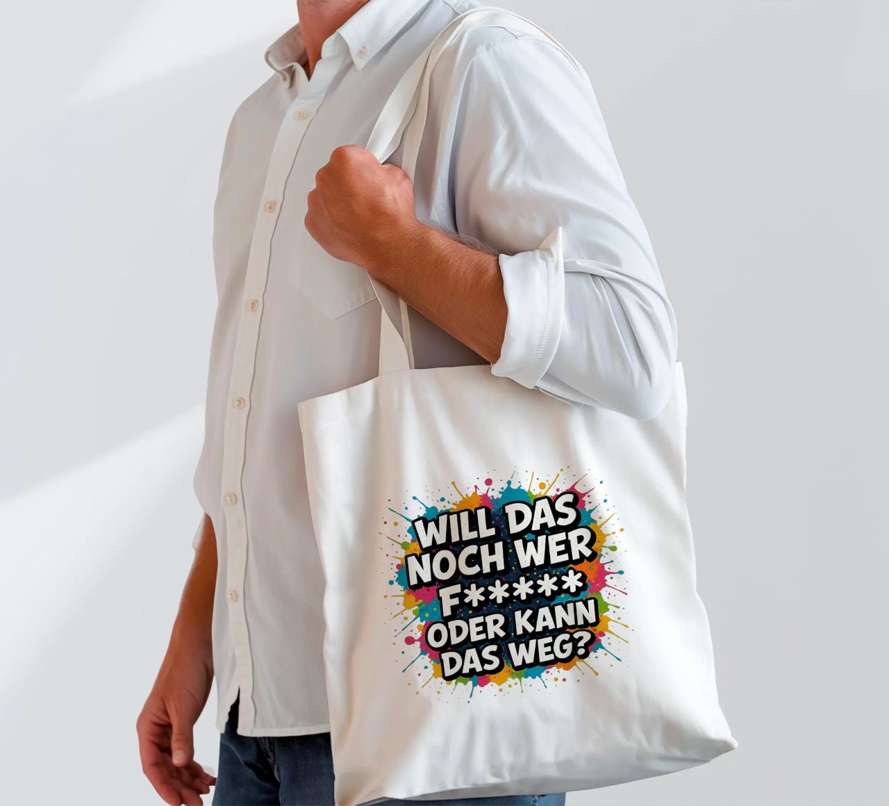 WILL DAS NOCH WER F***** ODER KANN DAS WEG? borsa in juta da Vintage Van Gogh