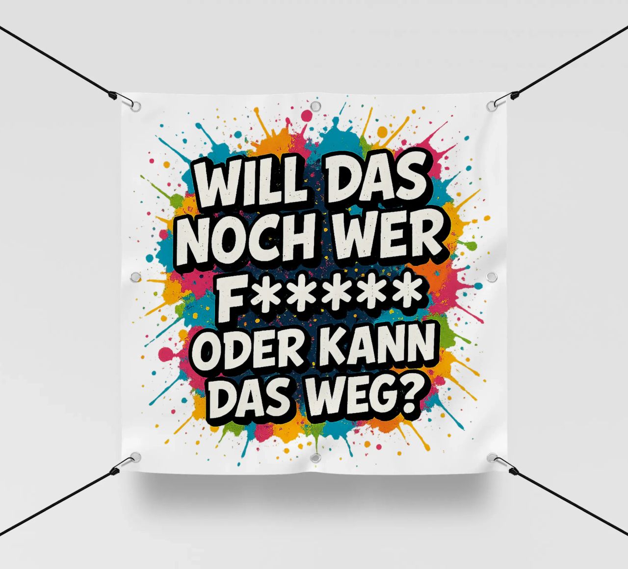 WILL DAS NOCH WER F***** ODER KANN DAS WEG? bâche pvc de Vintage Van Gogh
