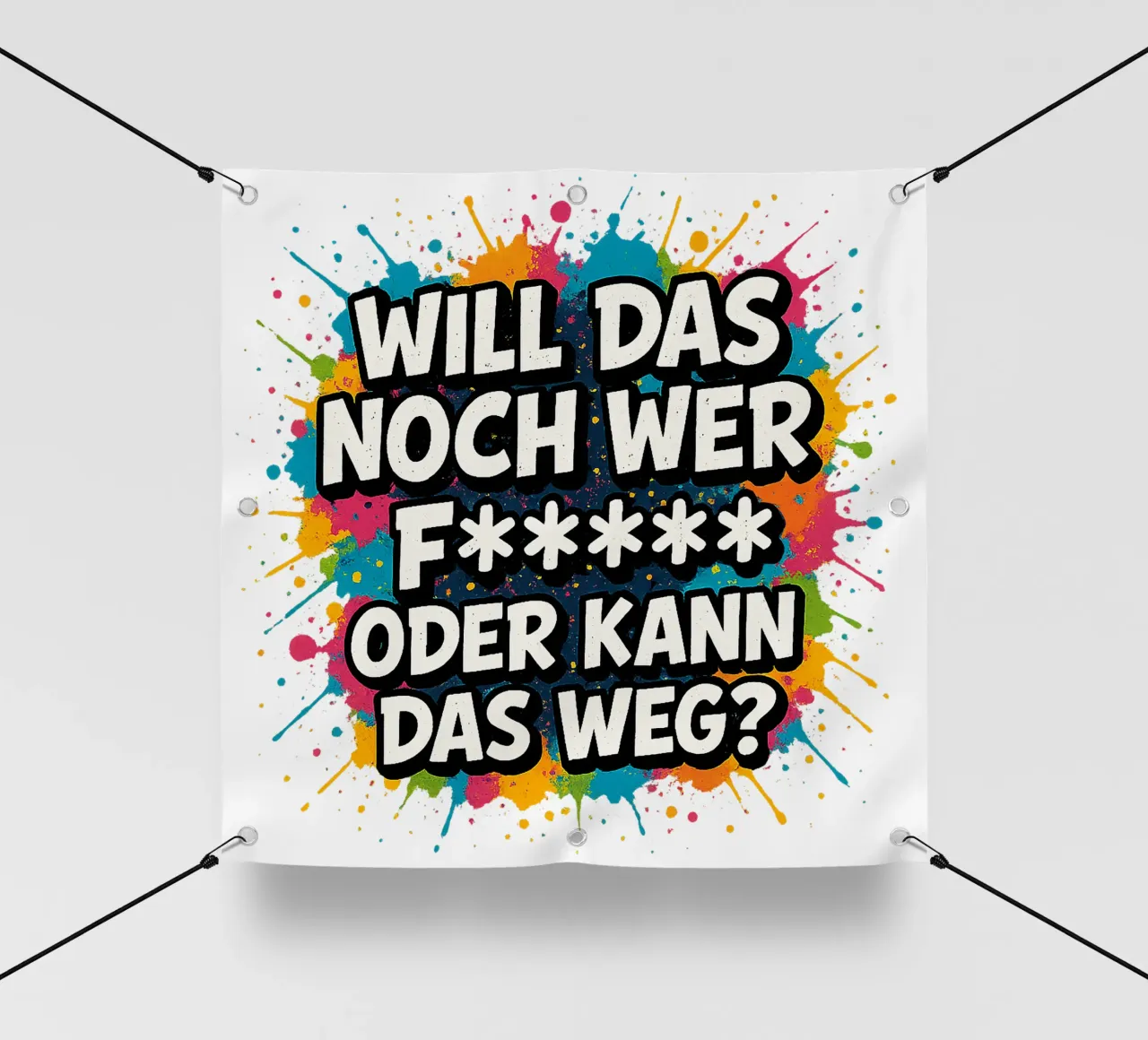 WILL DAS NOCH WER F***** ODER KANN DAS WEG? PVC Plane von Vintage Van Gogh