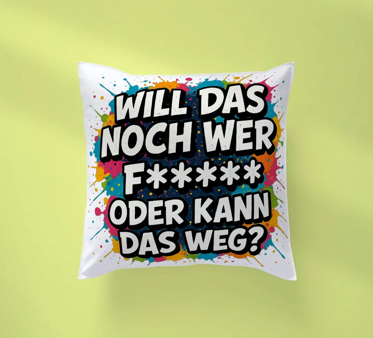 WILL DAS NOCH WER F***** ODER KANN DAS WEG? cuscino da Vintage Van Gogh
