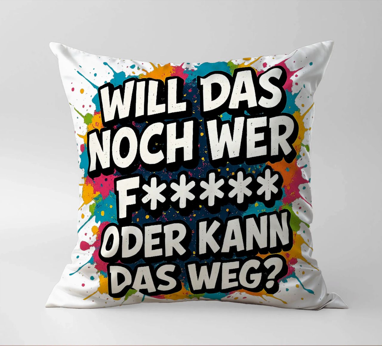 WILL DAS NOCH WER F***** ODER KANN DAS WEG? cuscino da Vintage Van Gogh