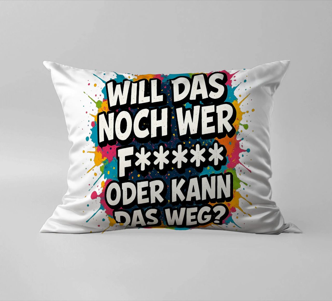WILL DAS NOCH WER F***** ODER KANN DAS WEG? cuscino da Vintage Van Gogh