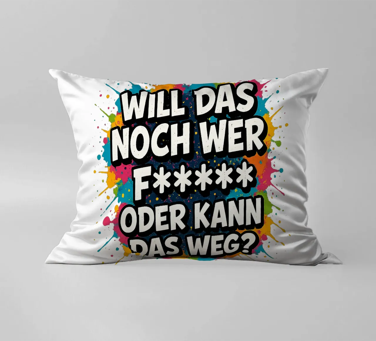 WILL DAS NOCH WER F***** ODER KANN DAS WEG? Kissen von Vintage Van Gogh