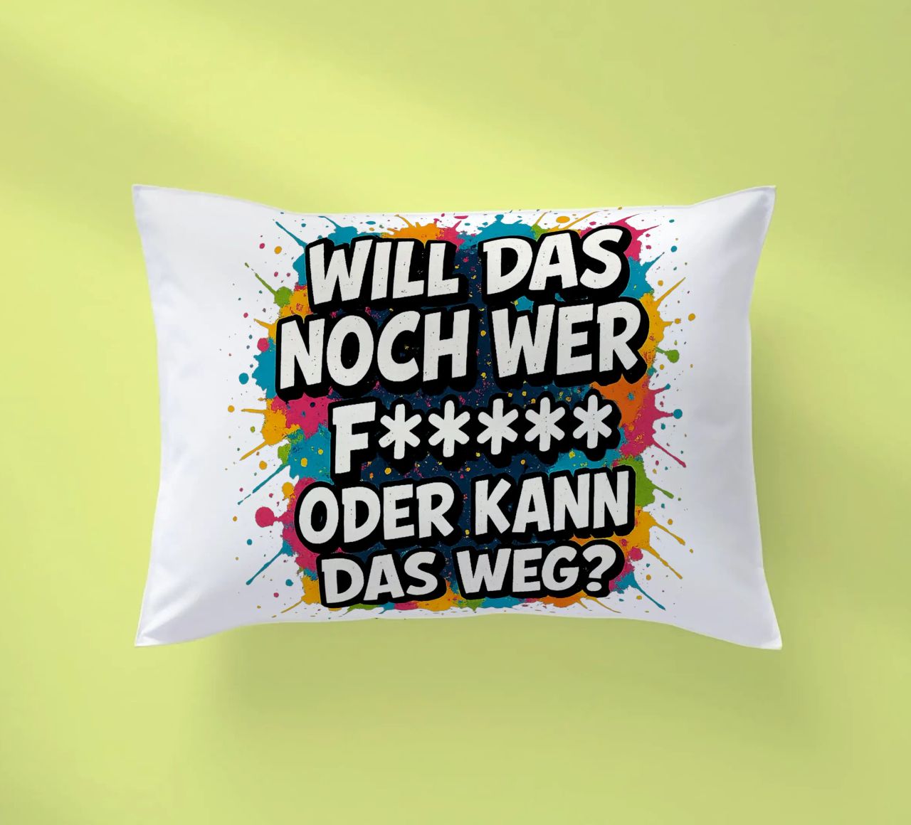 WILL DAS NOCH WER F***** ODER KANN DAS WEG? cuscino da Vintage Van Gogh