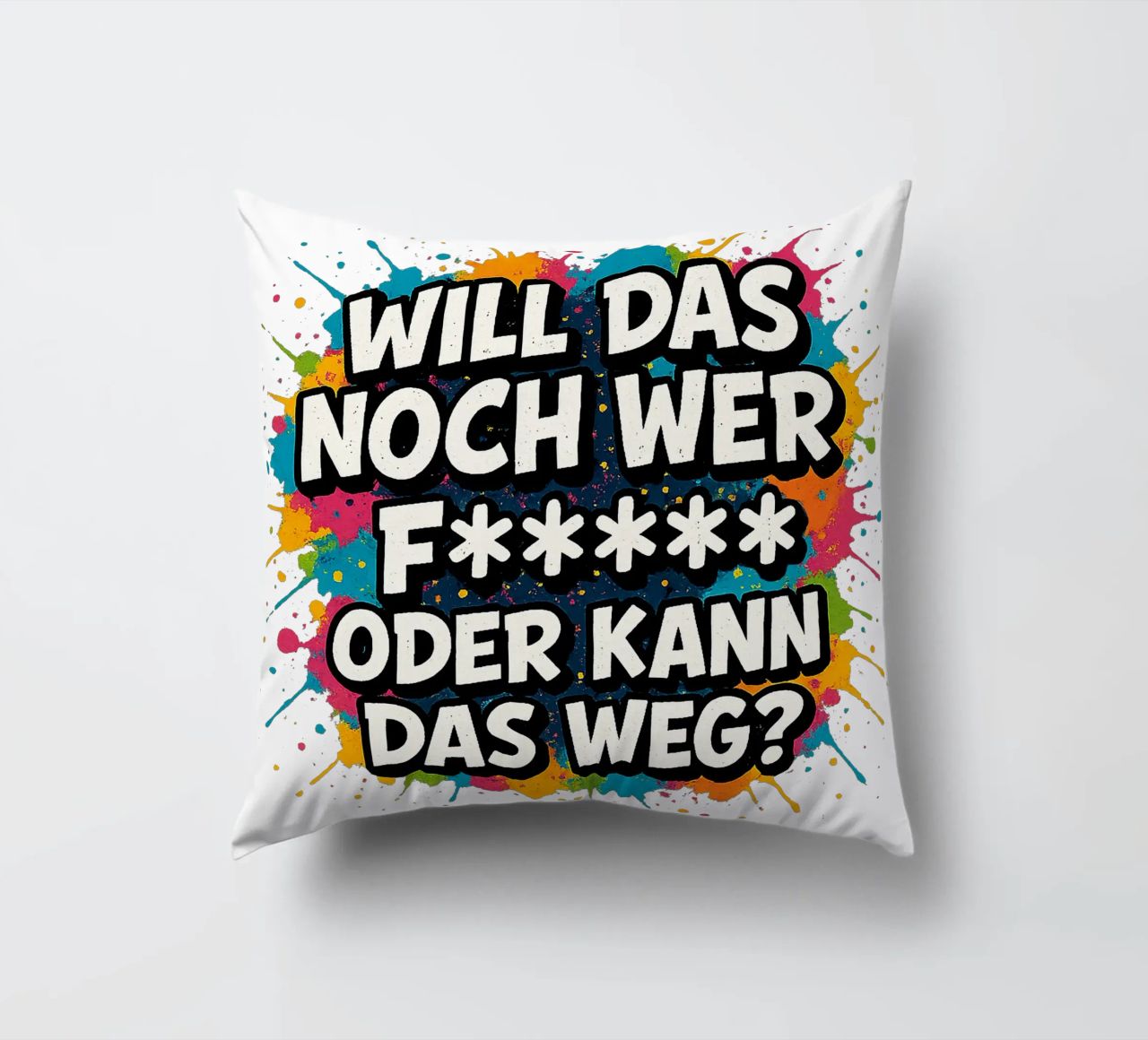 WILL DAS NOCH WER F***** ODER KANN DAS WEG? cuscino da Vintage Van Gogh