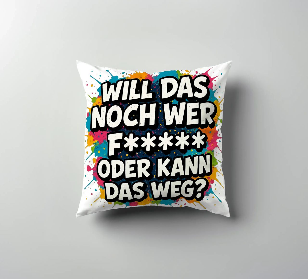WILL DAS NOCH WER F***** ODER KANN DAS WEG? cuscino da Vintage Van Gogh