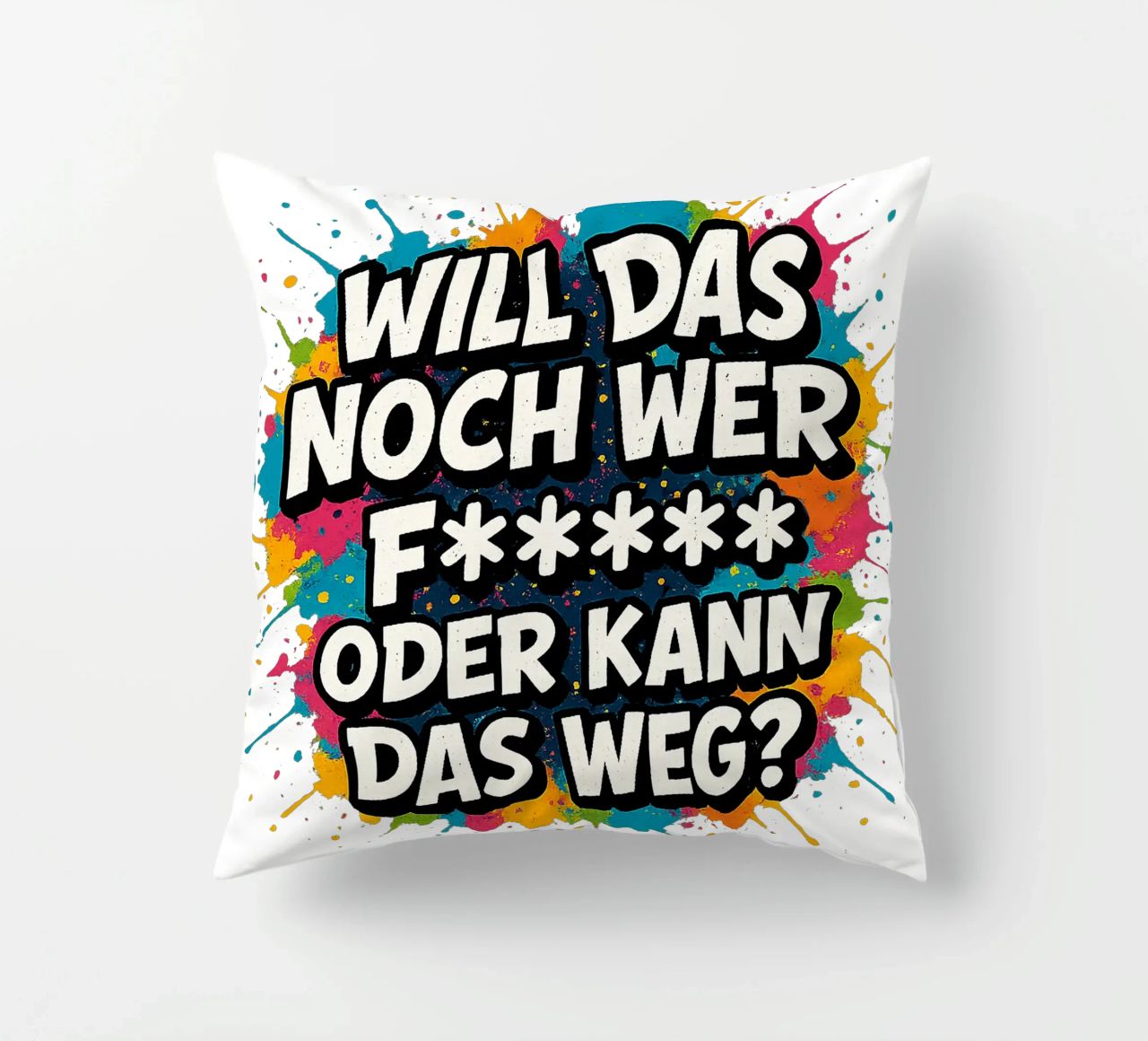 WILL DAS NOCH WER F***** ODER KANN DAS WEG? cuscino da Vintage Van Gogh