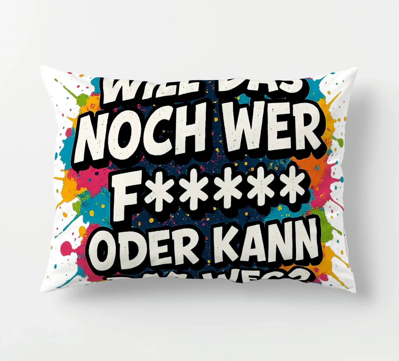 WILL DAS NOCH WER F***** ODER KANN DAS WEG? cuscino da Vintage Van Gogh
