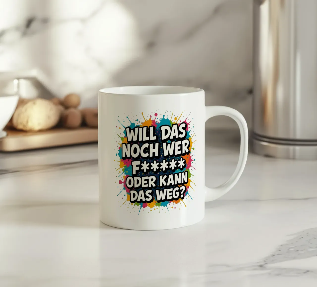 WILL DAS NOCH WER F***** ODER KANN DAS WEG? mug en céramique de Vintage Van Gogh