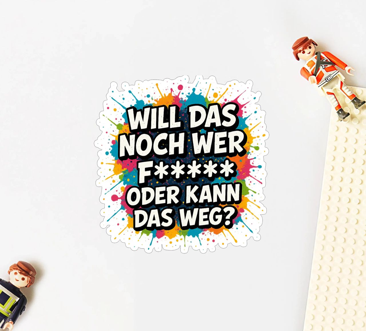 WILL DAS NOCH WER F***** ODER KANN DAS WEG? adesivo da Vintage Van Gogh