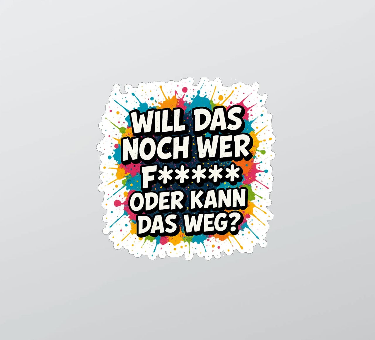 WILL DAS NOCH WER F***** ODER KANN DAS WEG? adesivo da Vintage Van Gogh