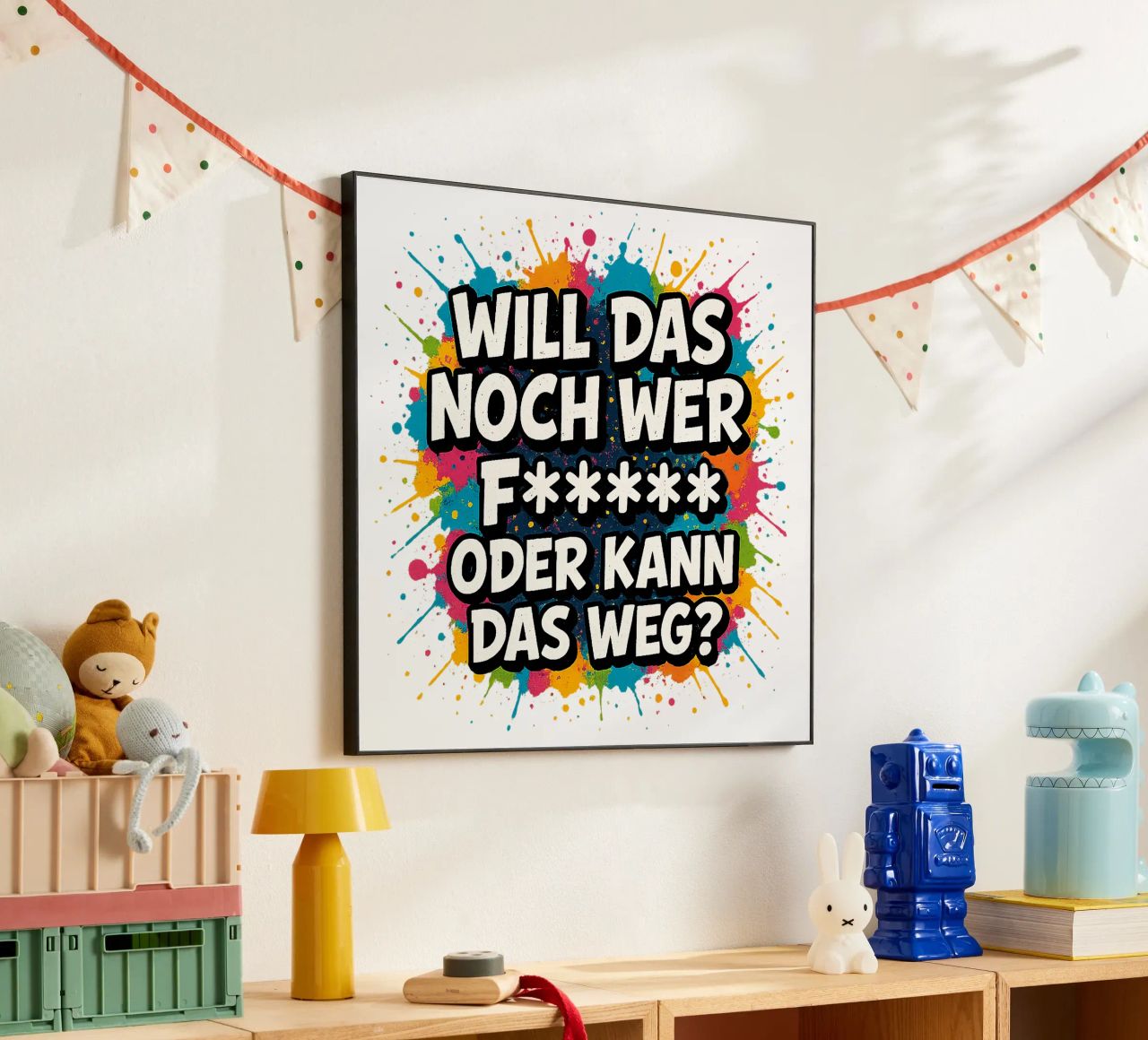 WILL DAS NOCH WER F***** ODER KANN DAS WEG? alluminio dibond da Vintage Van Gogh