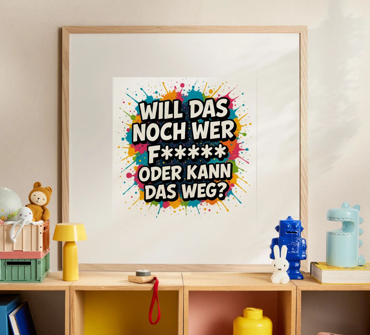WILL DAS NOCH WER F***** ODER KANN DAS WEG? poster da Vintage Van Gogh