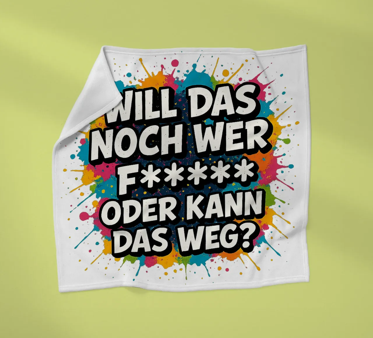 WILL DAS NOCH WER F***** ODER KANN DAS WEG? Fleecedecke von Vintage Van Gogh