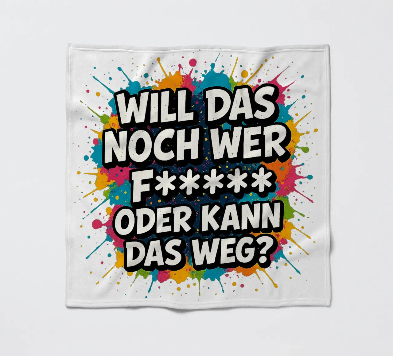 WILL DAS NOCH WER F***** ODER KANN DAS WEG? Fleecedecke von Vintage Van Gogh
