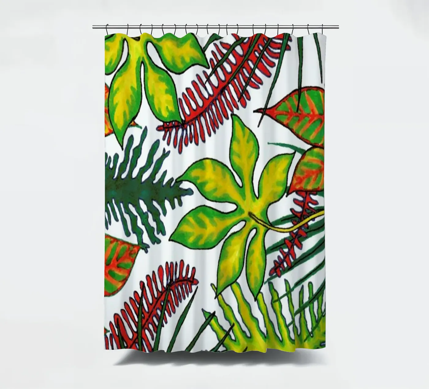 Florida Flora Pattern Duschvorhang von KP Design