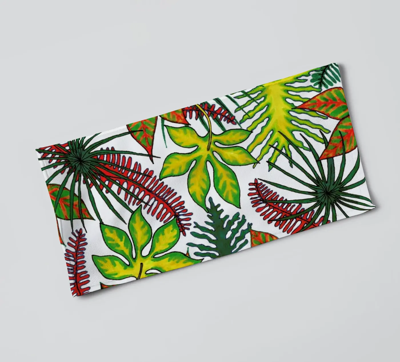 Florida Flora Pattern towel by KP Design