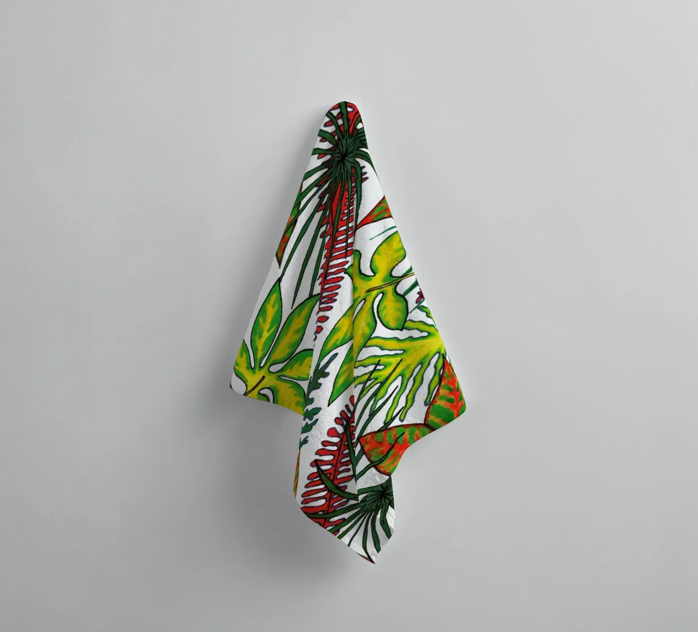 Florida Flora Pattern towel by KP Design