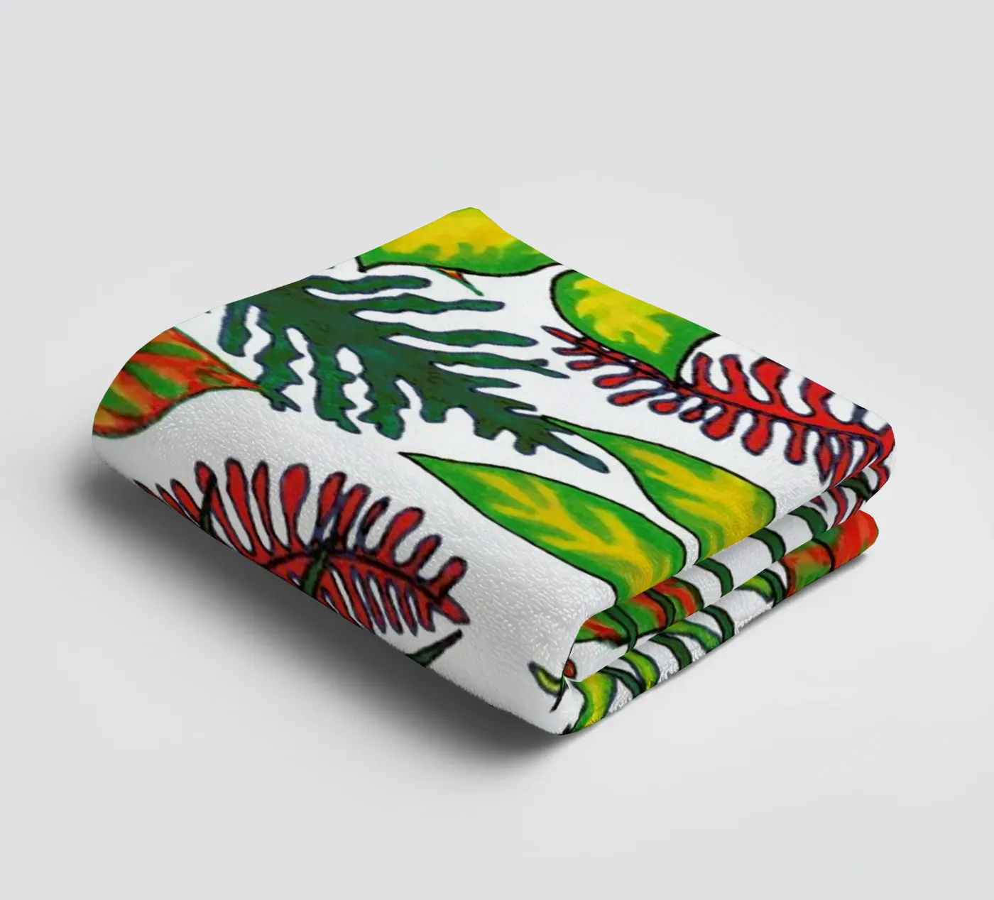 Florida Flora Pattern towel by KP Design