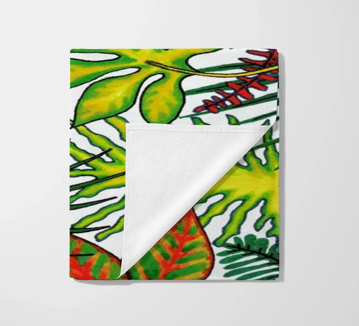 Florida Flora Pattern strandhanddoek van KP Design
