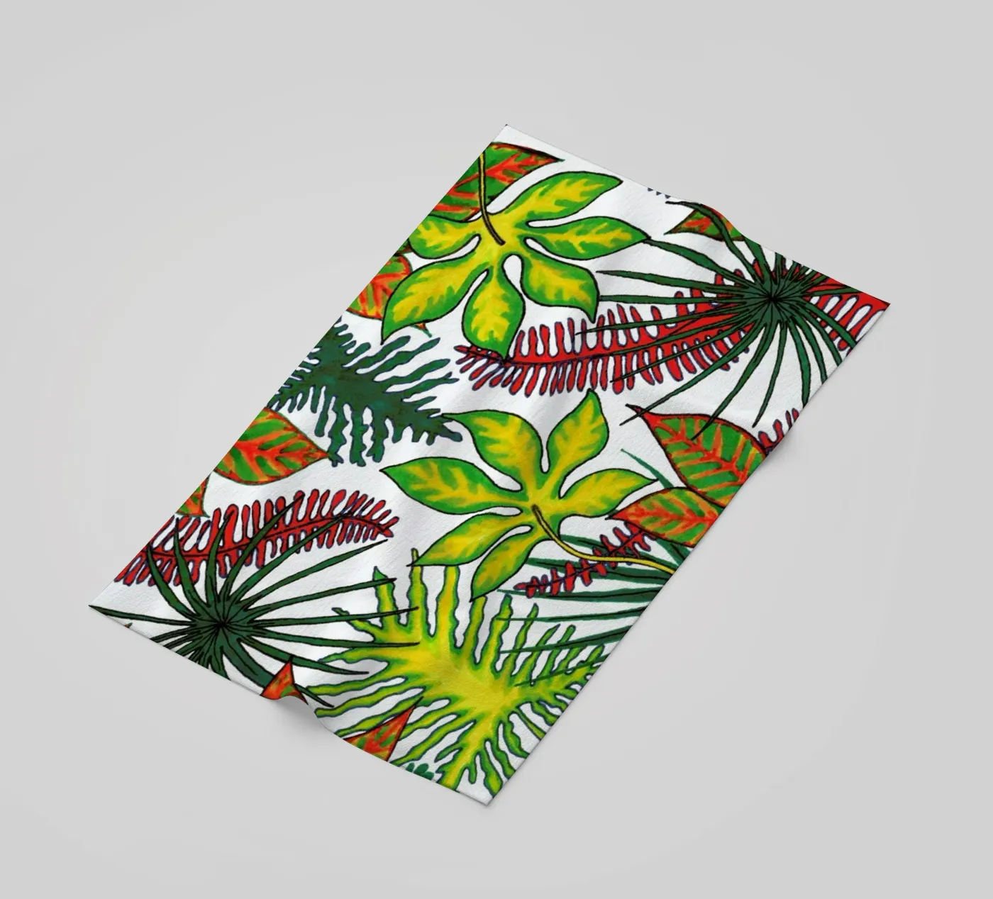 Florida Flora Pattern strandhanddoek van KP Design