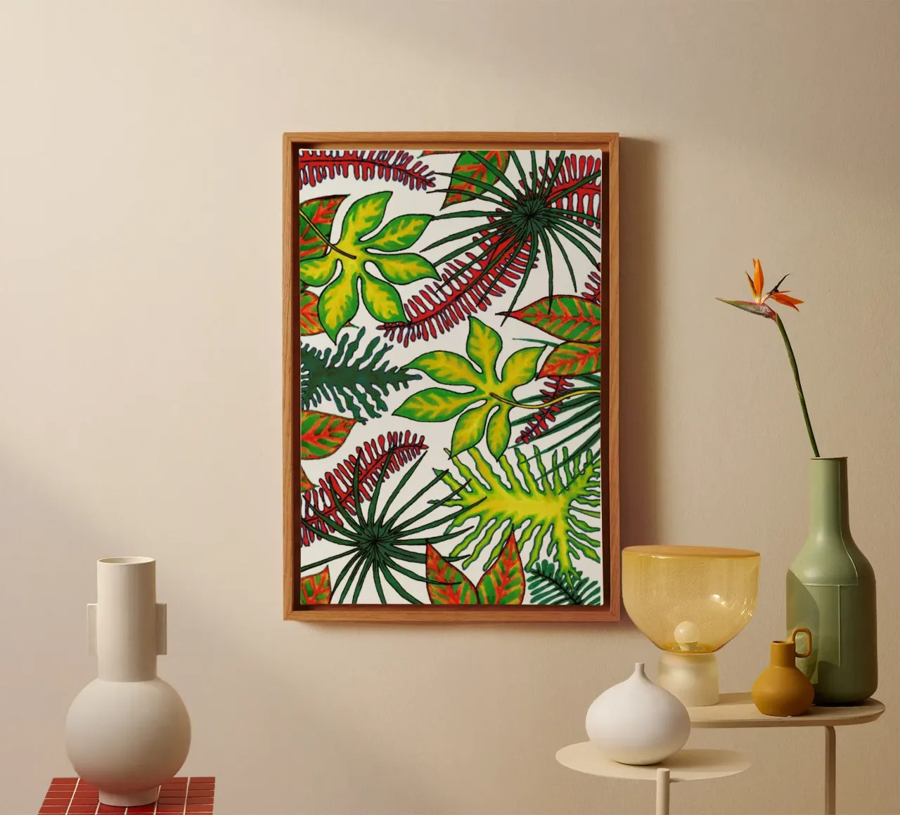 Florida Flora Pattern tela da KP Design