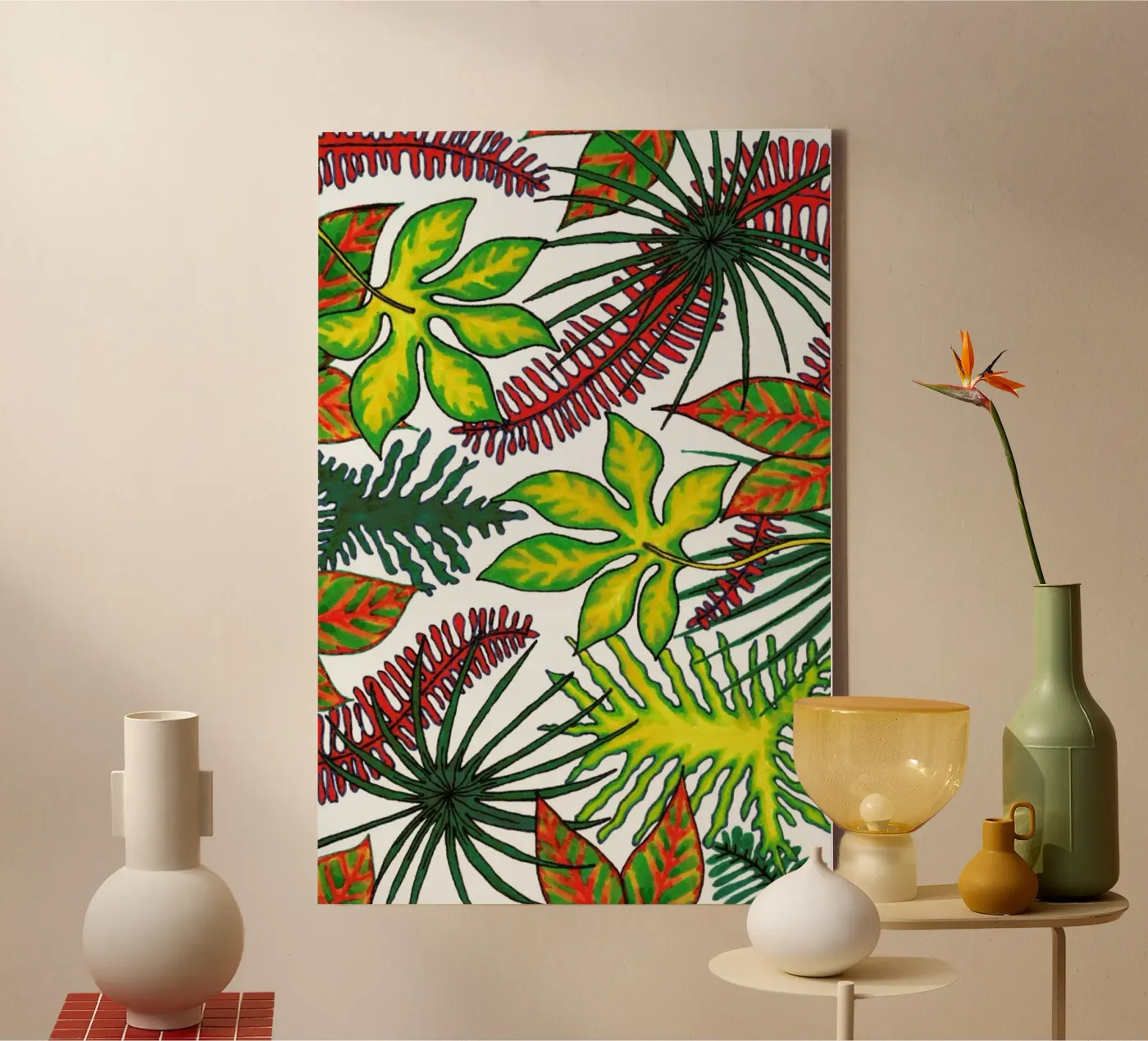 Florida Flora Pattern tela da KP Design