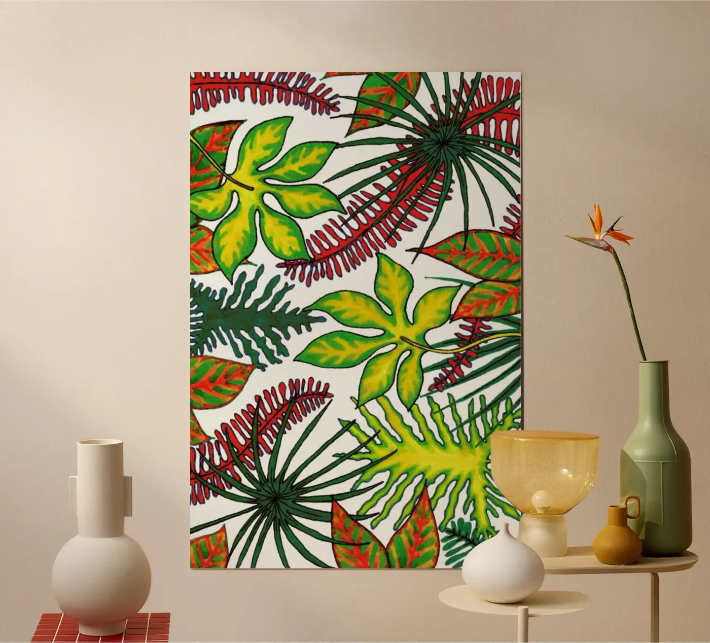 Florida Flora Pattern poster de KP Design