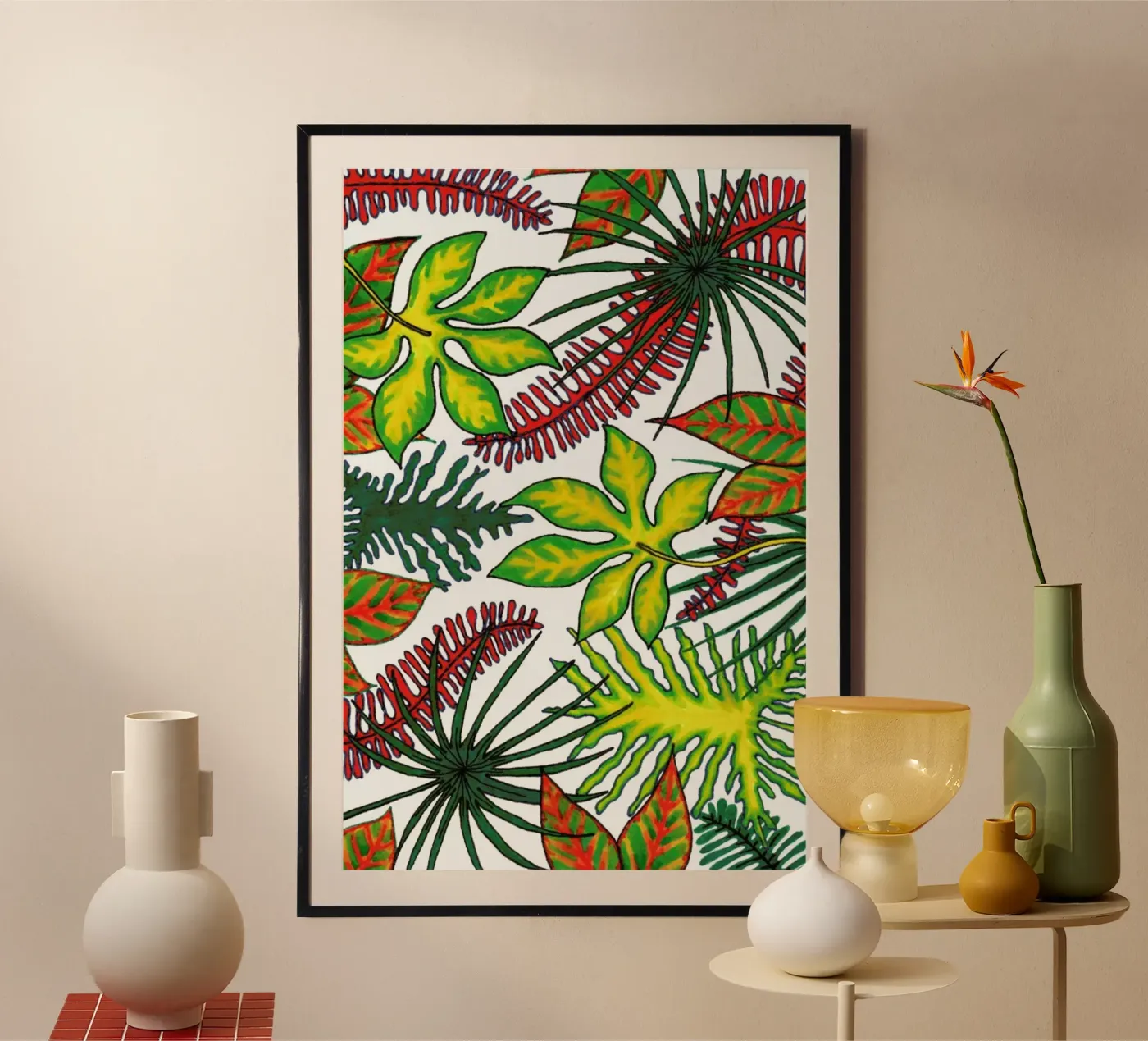 Florida Flora Pattern Poster von KP Design
