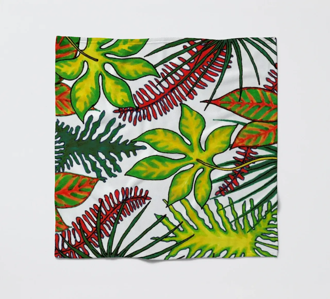 Florida Flora Pattern Fleecedecke von KP Design