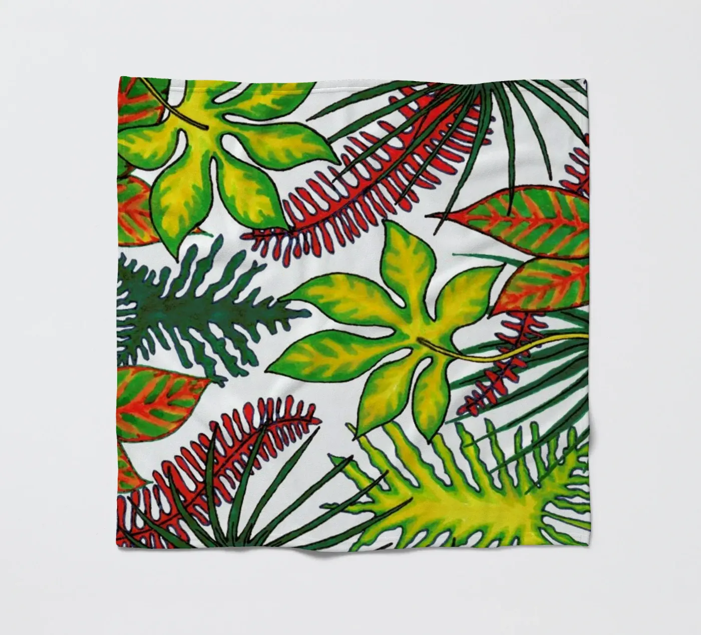 Florida Flora Pattern Fleecedecke von KP Design