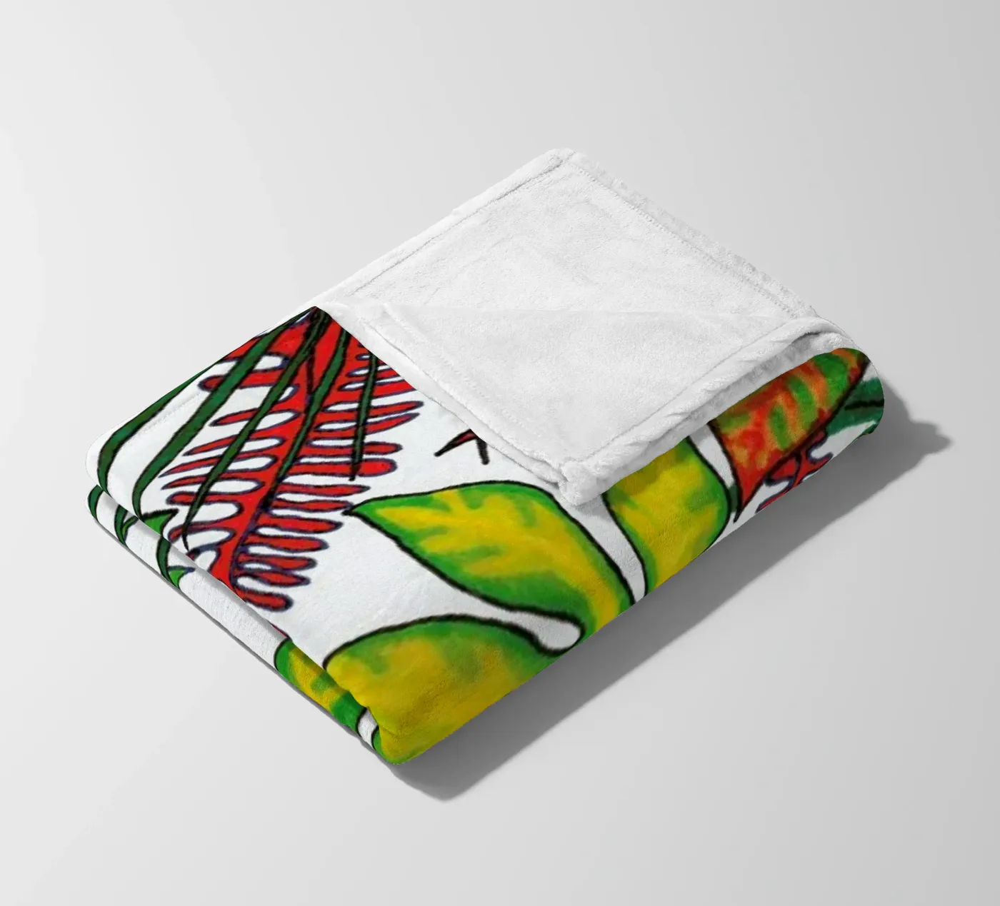 Florida Flora Pattern fleecedeken van KP Design