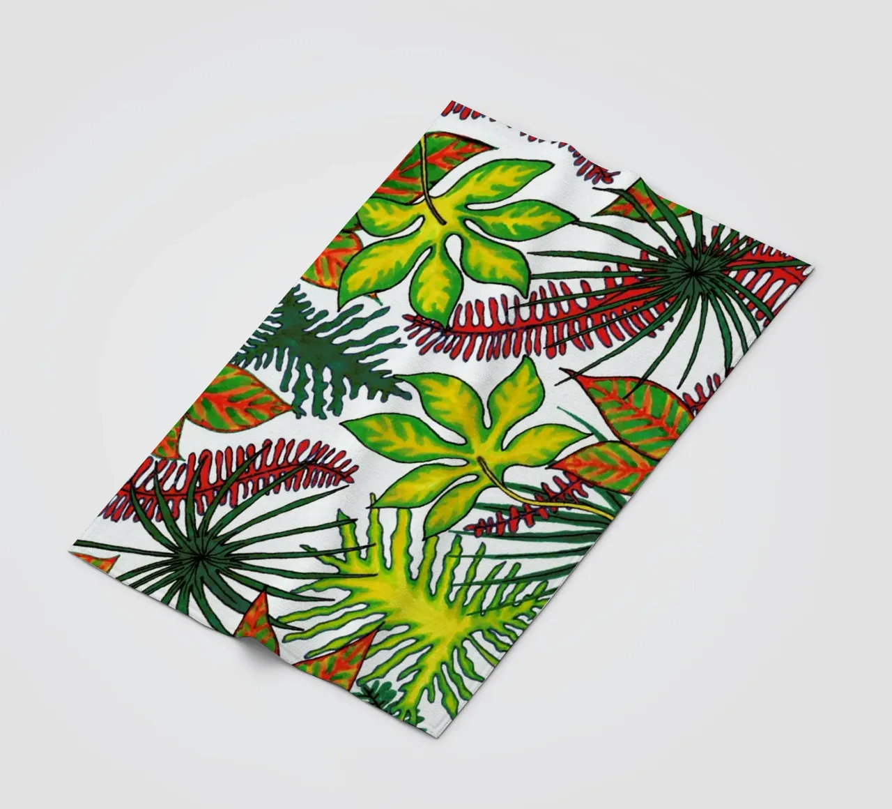 Florida Flora Pattern Fleecedecke von KP Design