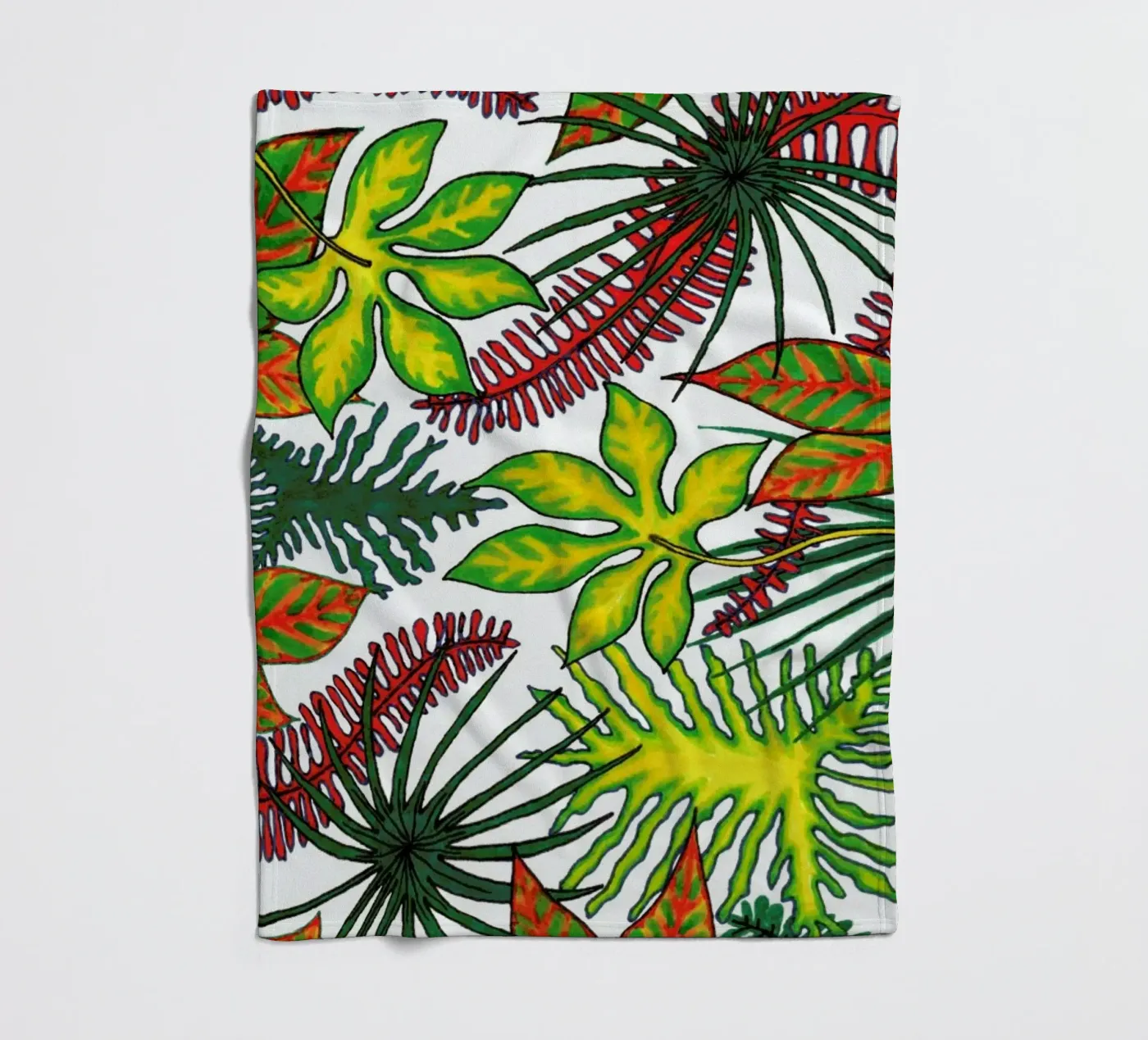 Florida Flora Pattern fleecedeken van KP Design